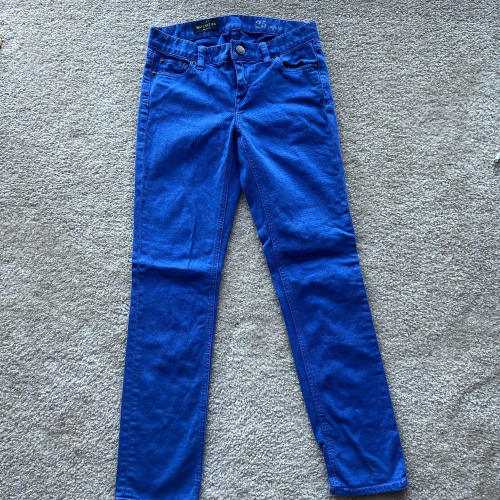 Jcrew Matchstick Jeans - Blue - Size 25